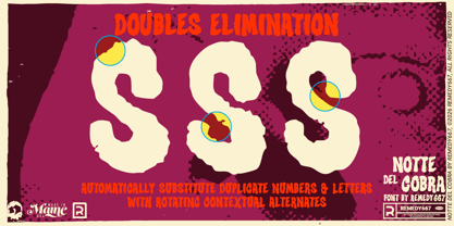 Notte Del Cobra 667 Font Poster 5
