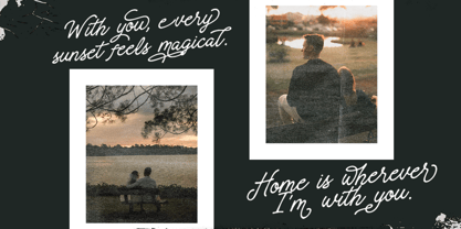 Messy Angelic Font Poster 10
