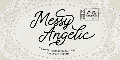 Messy Angelic Font Poster 1