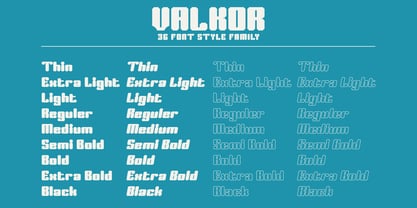 Valkor Font Poster 5