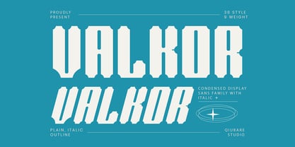 Valkor Font Poster 1