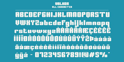 Valkor Font Poster 6