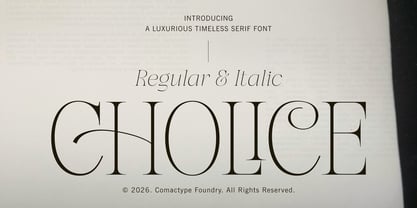 Cholice Font Poster 1