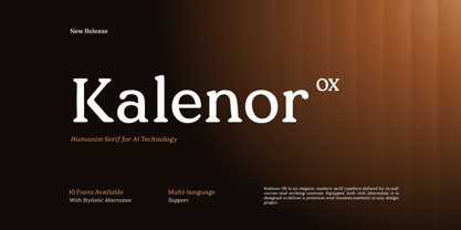 Kalenor OX Font Poster 1