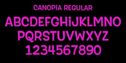 Canopia Font Poster 8