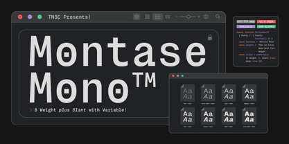 Montase Mono Font Poster 1