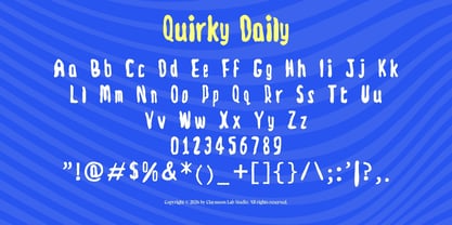 Quirky Daily Font Poster 2