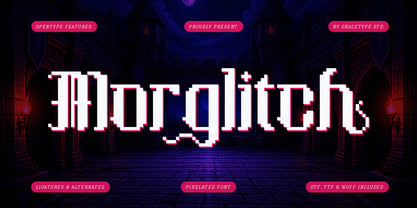Morglitch Font Poster 1