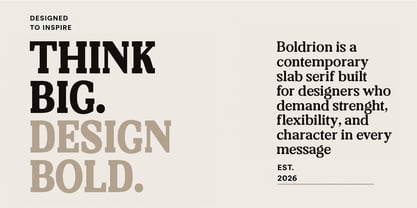Boldrion Font Poster 7