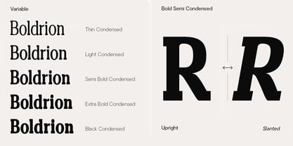 Boldrion Font Poster 3