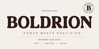 Boldrion Font Poster 1