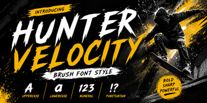 Hunter Velocity Font Poster 1