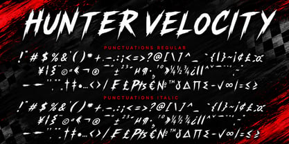 Hunter Velocity Font Poster 9