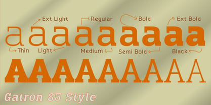Gatron Font Poster 4
