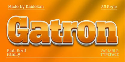 Gatron Font Poster 1