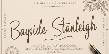 Bayside Stanleigh Font Poster 1