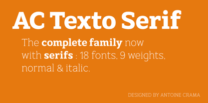 AC Texto Serif Font Poster 1