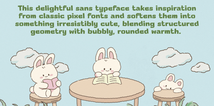 Kawaii Cubes Font Poster 6