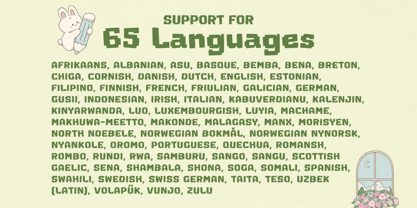 Kawaii Cubes Font Poster 9