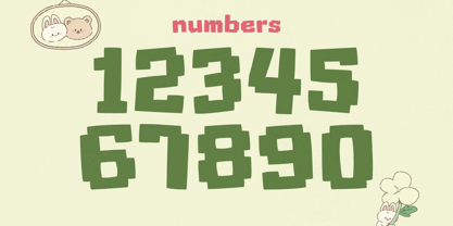 Kawaii Cubes Font Poster 3