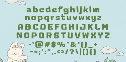 Kawaii Cubes Font Poster 2