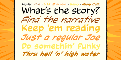 Thru Thick And Thin Font Poster 2