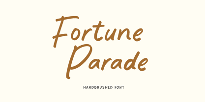 Fortune Parade Font Poster 1