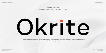 Okrite Font Poster 1