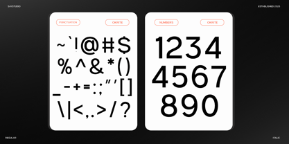 Okrite Font Poster 10