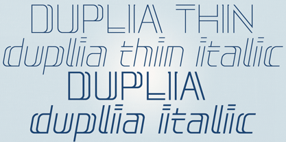 Duplia Font Poster 2