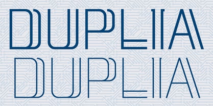 Duplia Font Poster 1