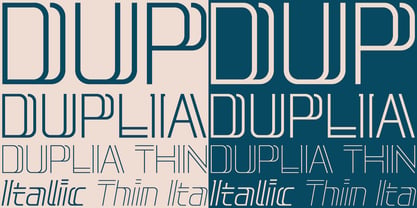 Duplia Font Poster 8