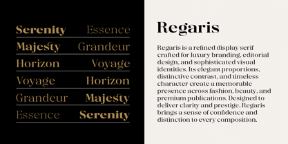 Regaris Font Poster 11