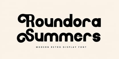 Roundora Summers Font Poster 1