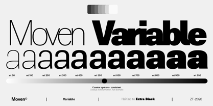 ZT Moven Font Poster 14