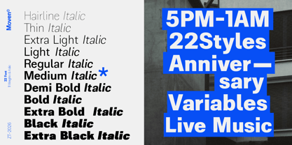 ZT Moven Font Poster 3