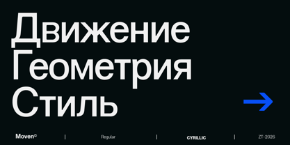 ZT Moven Font Poster 5