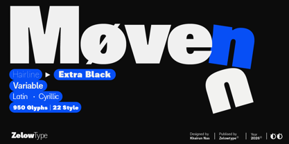 ZT Moven Font Poster 1