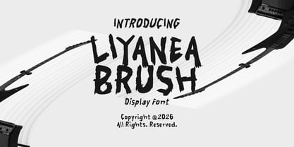Liyanea Brush Font Poster 1