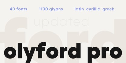 Olyford Pro Font Poster 1