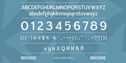 Broxide Font Poster 10