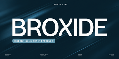 Broxide Font Poster 1