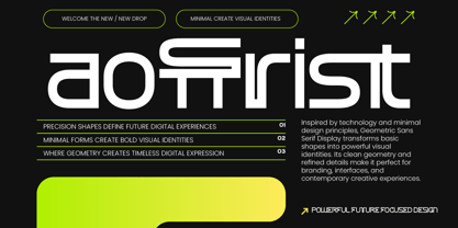 Aoffrist Font Poster 1
