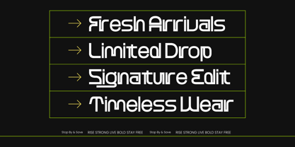 Aoffrist Font Poster 3
