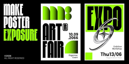Nextrap Font Poster 3