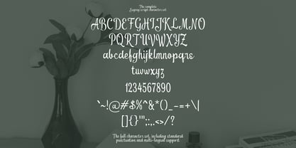 Sugeng Script Font Poster 5