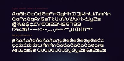 Stellar Core Font Poster 7
