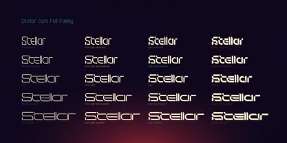 Stellar Core Font Poster 6