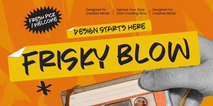 Frisky Blow Font Poster 1