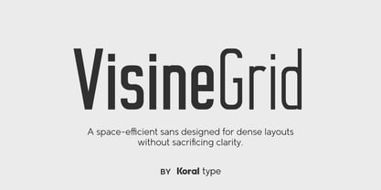 VisineGrid Font Poster 1